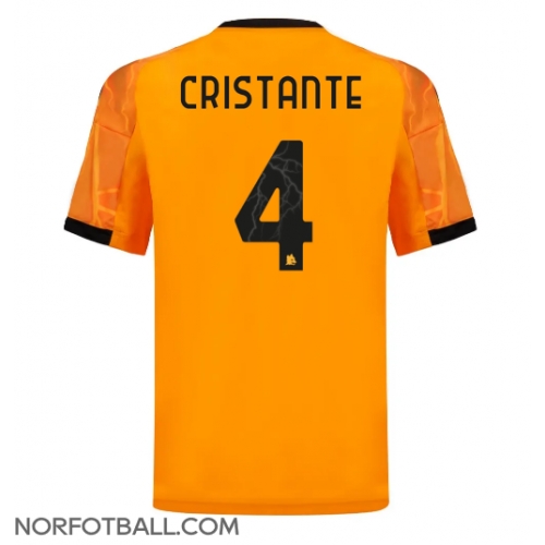 Billige Fotballdrakt AS Roma Bryan Cristante #4 Replika Bortedrakt 2025-26 Kortermet Billige Fotballdrakt AS Roma Bryan Cristante #4 Replika Bortedrakt 2025-26 Kortermet